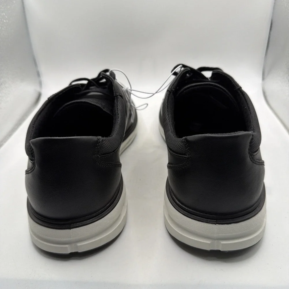 Lands End Men's Sport Oxford Comfort Shoes  Black /White Size 8 New